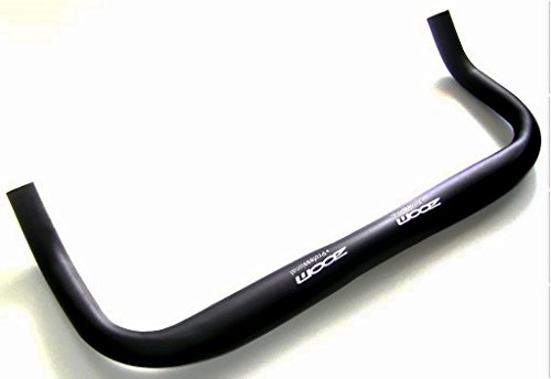 Zoom Aero Bulhorn Manillar 31,8 mm x 42-44 cm para Fixie, Pista de Bicicleta, Color Negro, tamaño 420mm