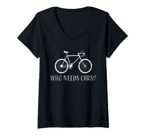 Mujer Bicicleta Fixie World Earth Day Camiseta Cuello V