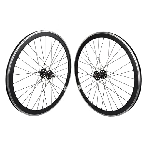 Origin8 700C Fixie - Juego de ruedas (ISO diámetro 622), color negro mate MSW